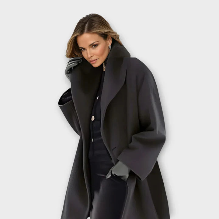 Warm Women’s Wool Coat with Windproof Protection for Winter Wear