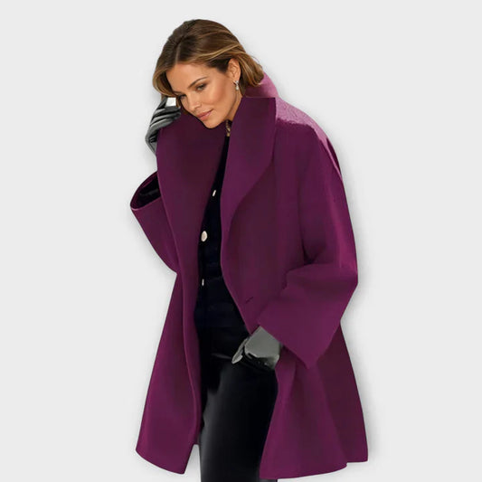 Warm Women’s Wool Coat with Windproof Protection for Winter Wear