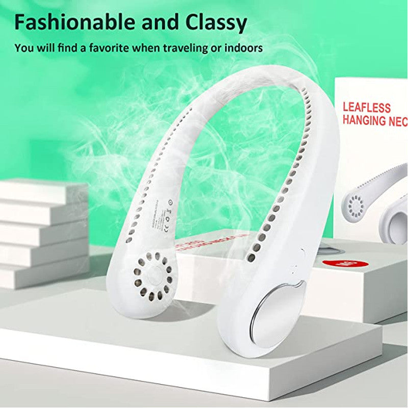 Portable Rechargeable Neck Fan for Home and Travel