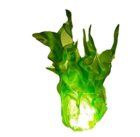 Halloween Floating Fireball Prop - LED Glowing Fireball Ornament