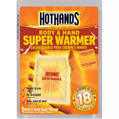 Extra Large 18 Hour Super Hand and Body Warmer - 40 Pack Case